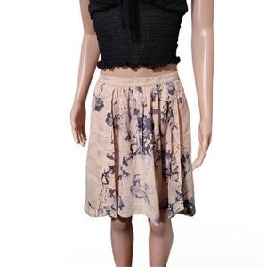 Amorethos asymmetrical floral high-low wrap skirt size 4/S